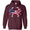 Image of American Flag Tees: Crab Animal Outline USA T-Shirt