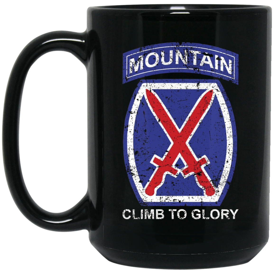 10th Mountain Division T Shirt Climb To Glory - 20324