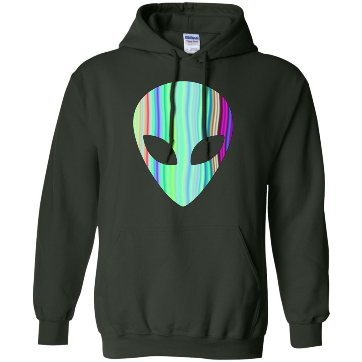 Alien Head - Holographic Cute UFO Tshirt Tee