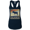 Image of Alaska Moose Retro State Love T Shirt