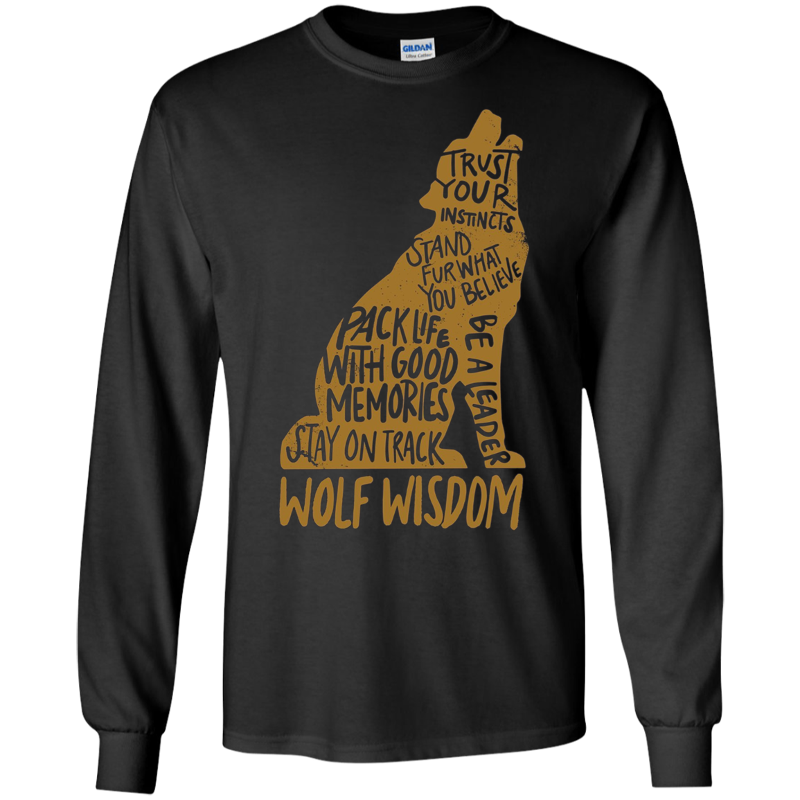 Wolf Wisdom T-shirt - Wolf Lovers Tshirt