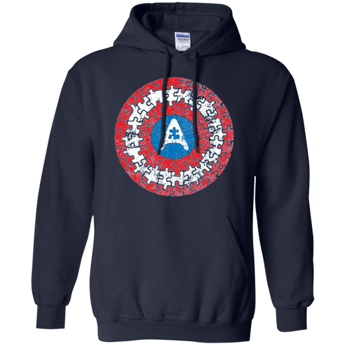 Autism Awareness Shirts Captain Autism Superhero Shield Tee