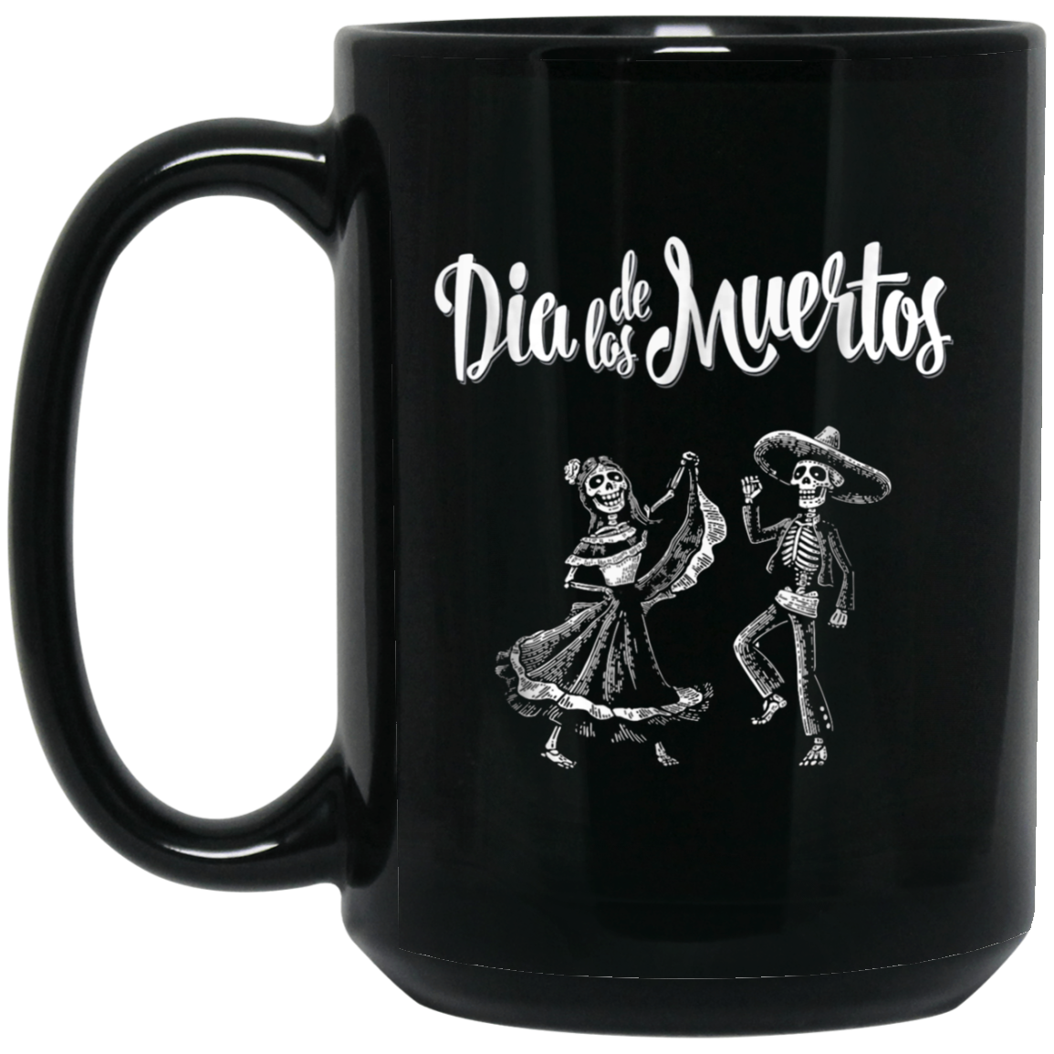 "Dia De Los Muertos" Dancing Mariachi Skeletons Tee Shirt
