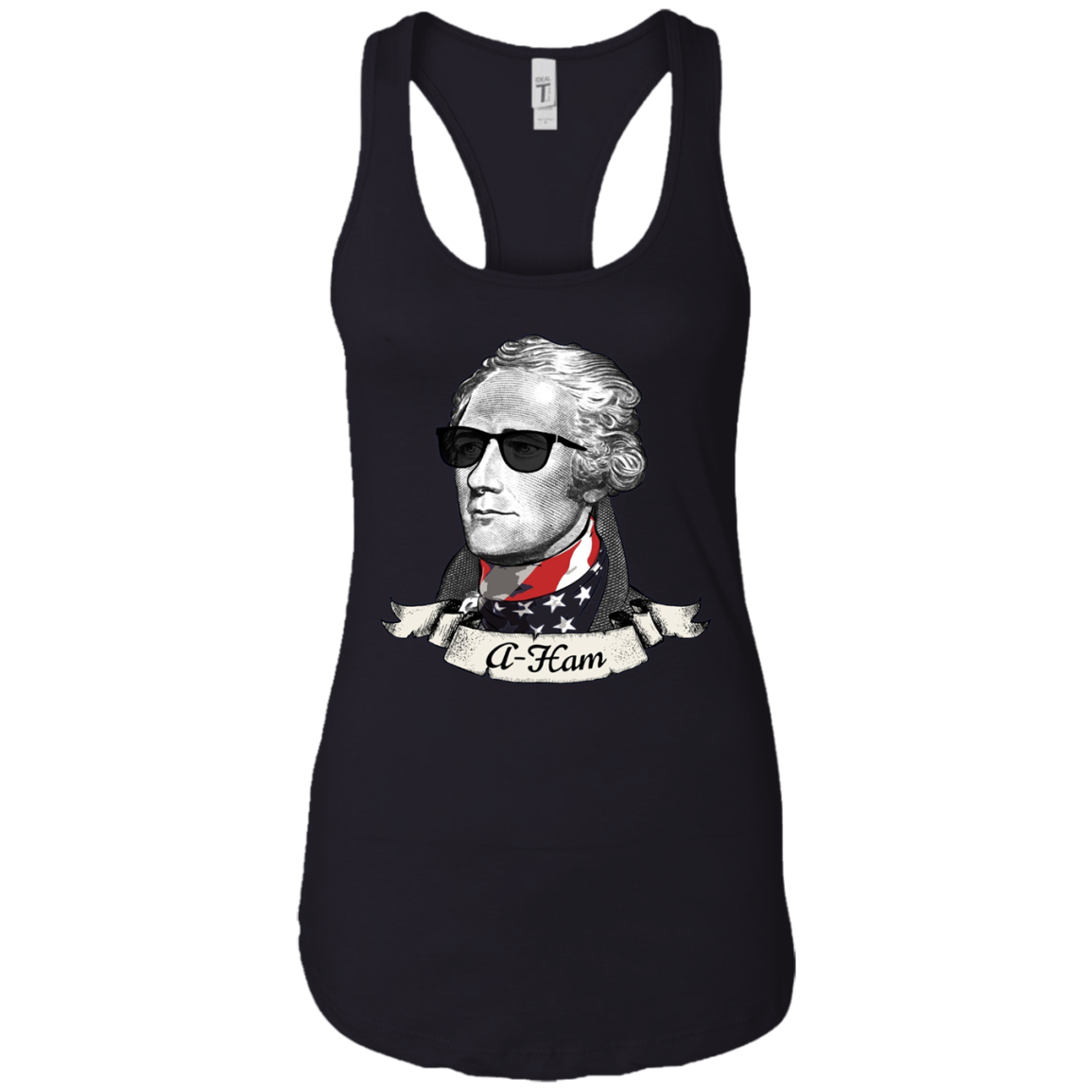 A-Ham Long Sleeve Patriotic Tee | Alexander Hamilton T-Shirt