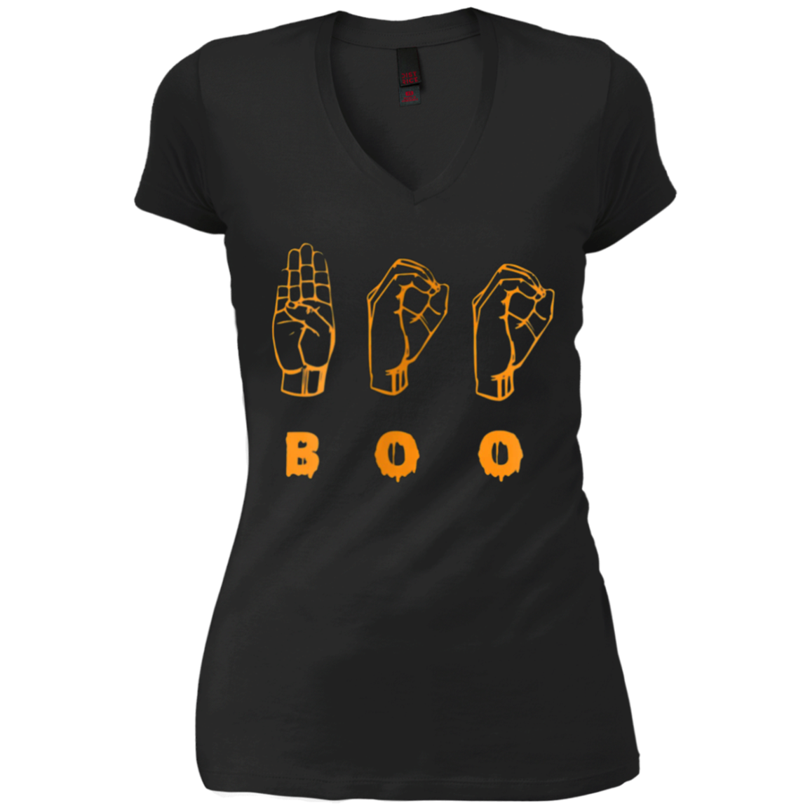 American Sign Language ASL BOO Halloween T-shirt