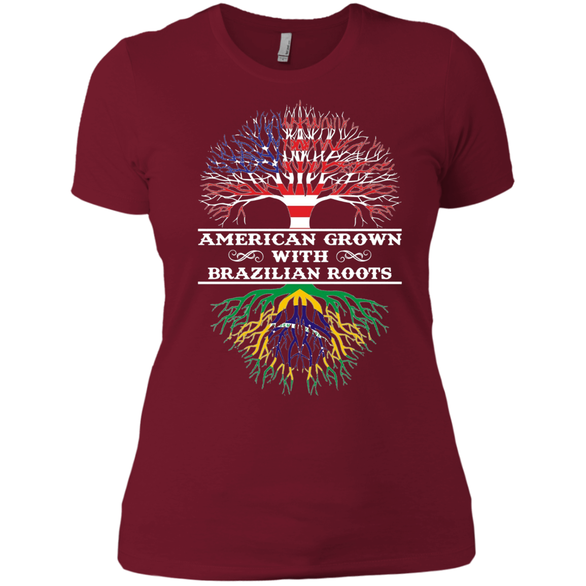 American Grown With Brazilian Roots Tee Shirt