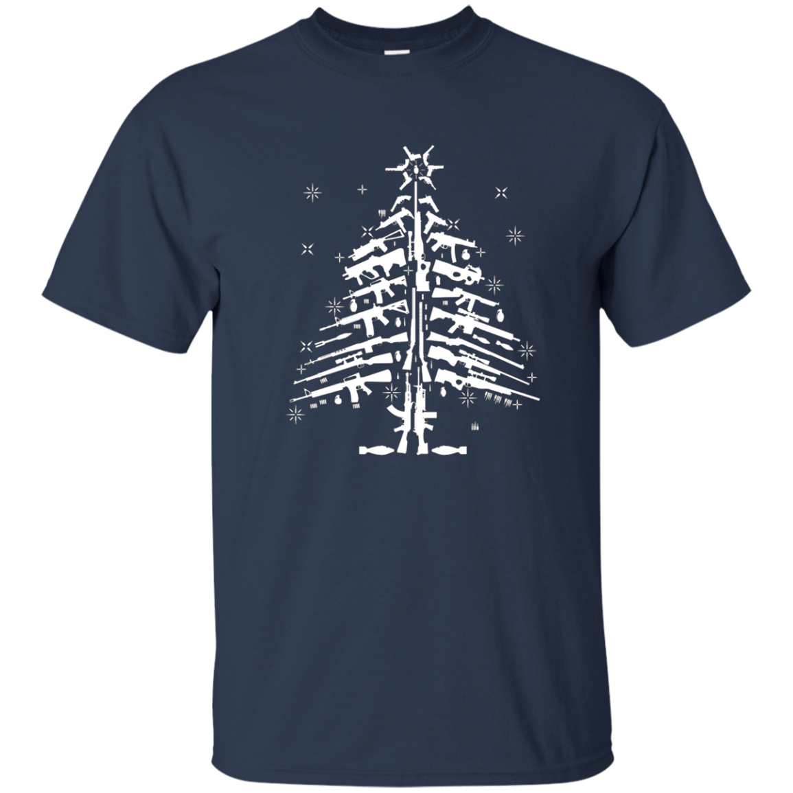 Assault Rifle Handgun Gun Christmas Tree - Funny Guns M4