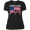 Image of American Flag Wrestling T-shirt