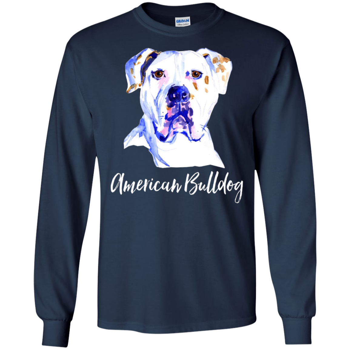 American Bulldog Dog T-Shirt Dog Lover Gift Bull Dog