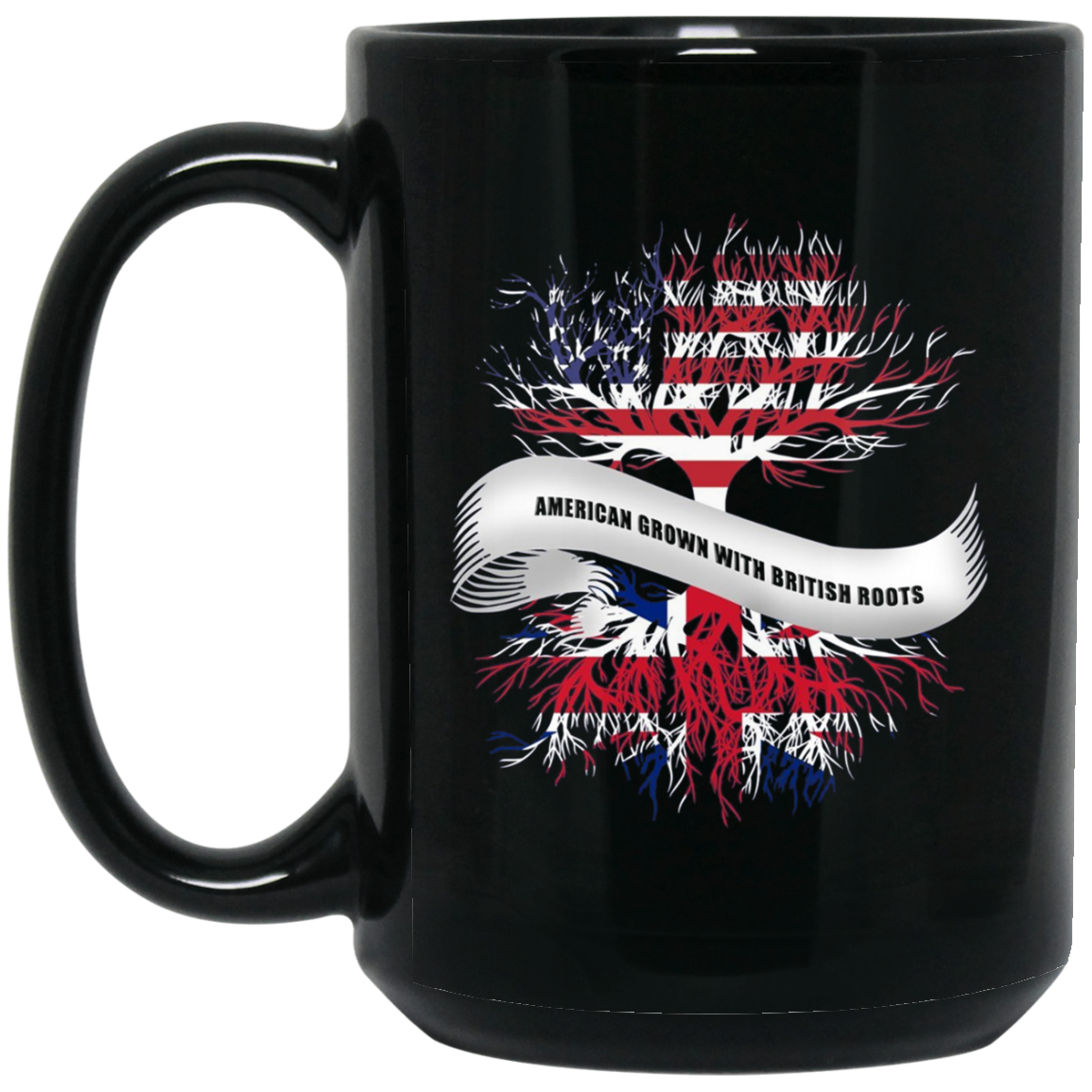 American Grown With British Roots T-Shirt Great Gift Tee