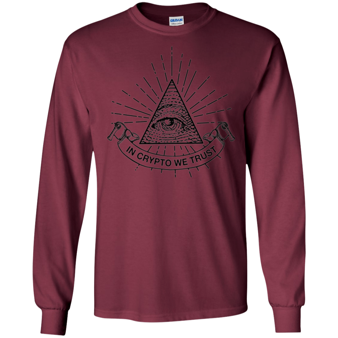 "In Crypto We Trust" Illuminati Cryptocurrency T-shirt