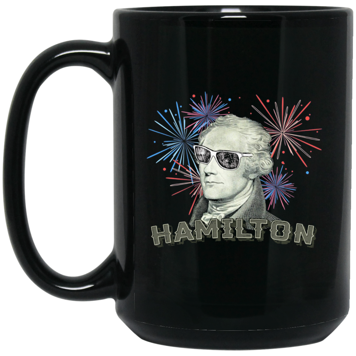 Alexander Hamilton Sunglasses Fireworks HIstory T Shirt