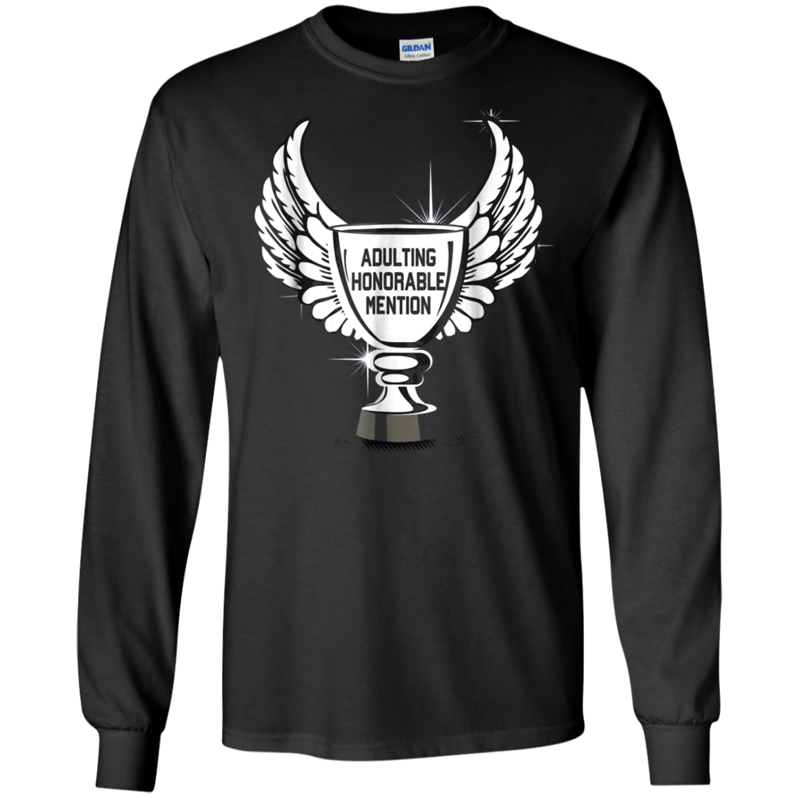 Adulting Honorable Mention Funny Trophy Graphic T-Shirt