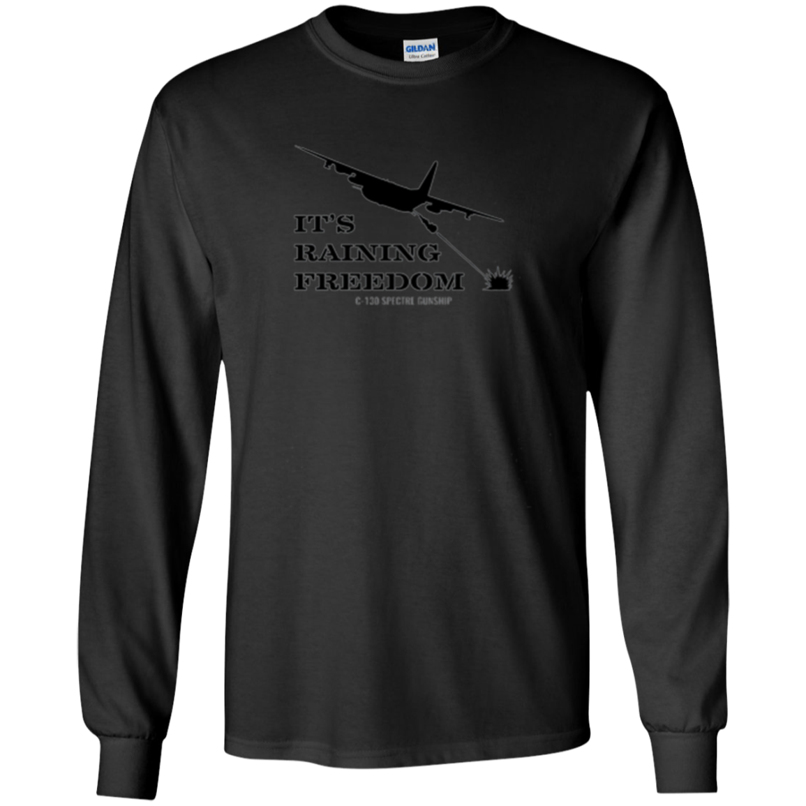 AC-130 Spectre Gunship It's Raining Freedom T Shirt