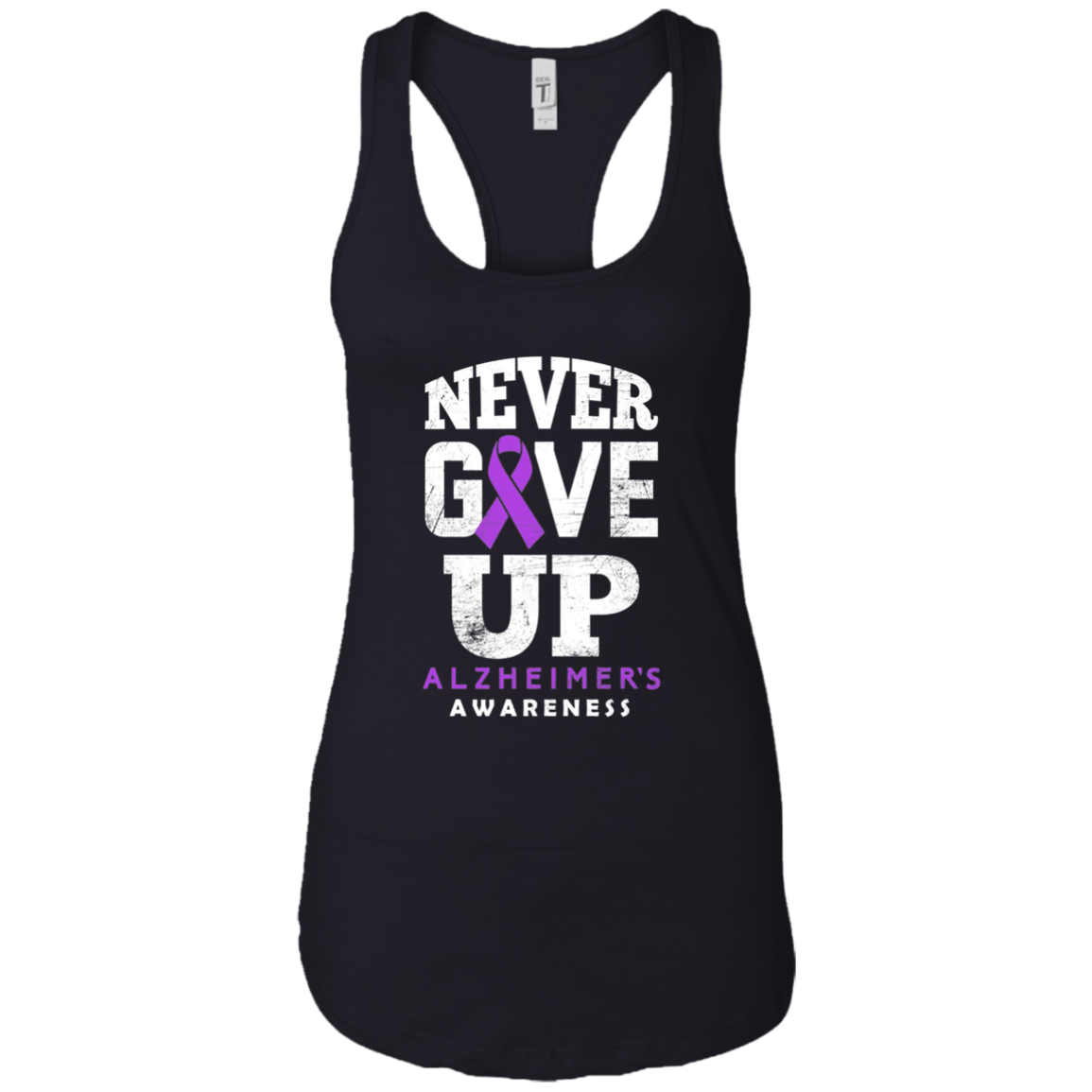 Alzheimer's Awareness Never Give Up Long Sleeve T-Shirt