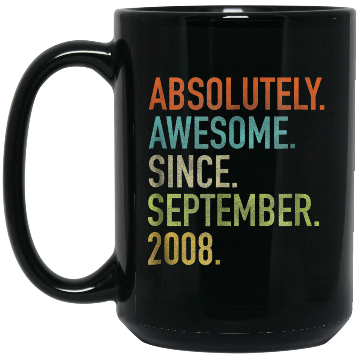 Absolutely Awesome Since September 2008 10th Birthday Shirt