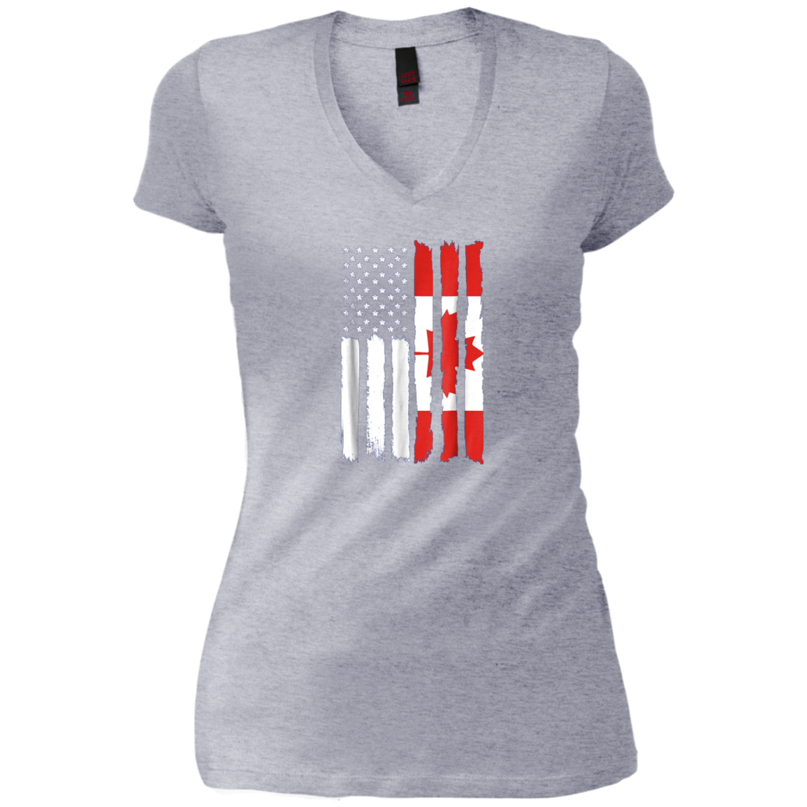 American Canadian Patriotic Flag T-shirt