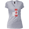 Image of American Canadian Patriotic Flag T-shirt