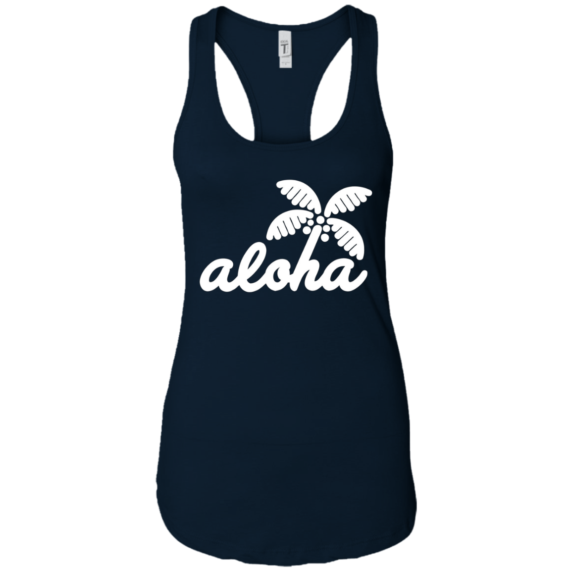 Aloha Palm Tree Simple Long Sleeve T-shirt