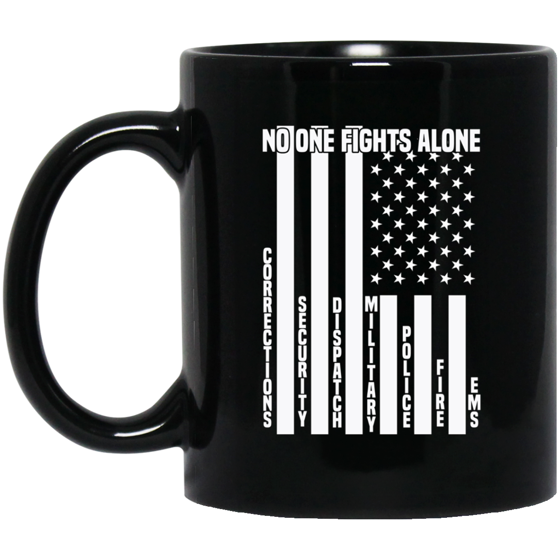 American Flag No One Fights Alone Pride Ems Police T-Shirt