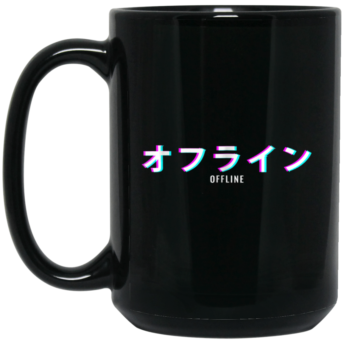 Aesthetic Offline Japanese Text Vaporwave T-Shirt