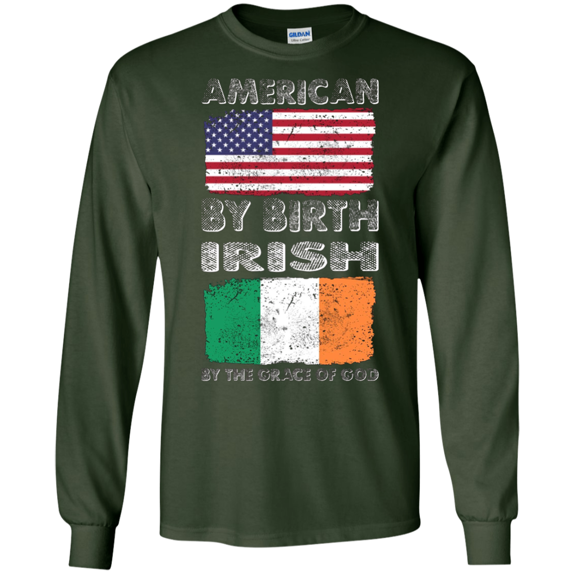 American by Birth Irish by Grace of God Heritage T-Shirt