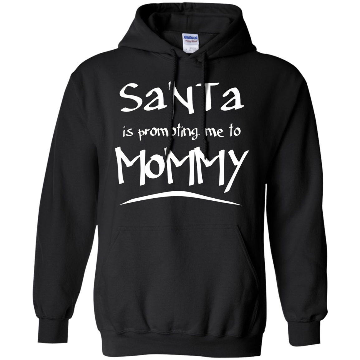 Santa Is Promoting Me To Mommy T-Shirt | Christmas Tee