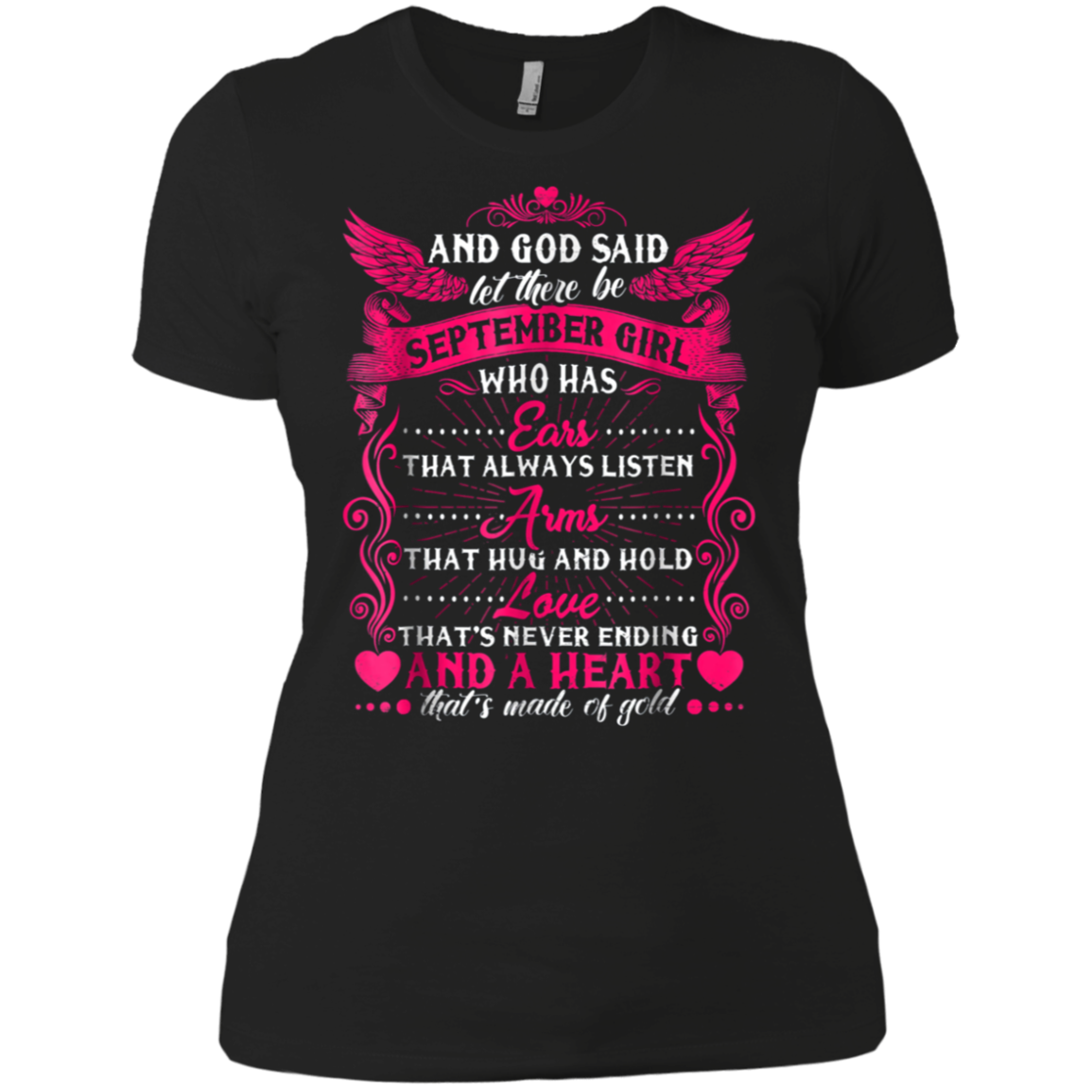 And God Said Let There Be September Girl T-shirt