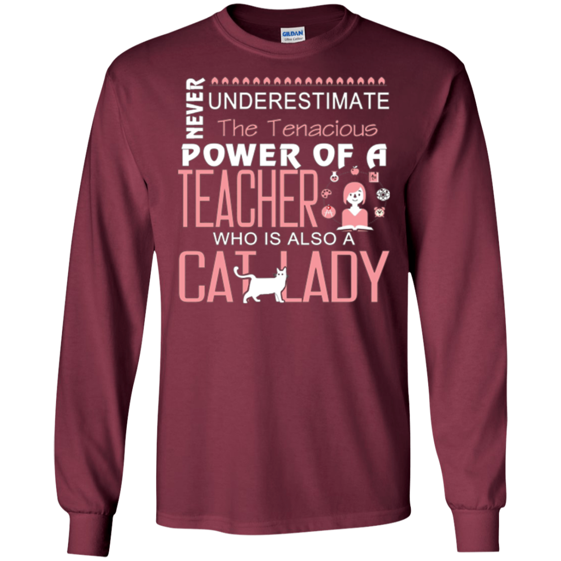 A Teacher Who Is Also A Cat Lady T Shirt, Cat T Shirt