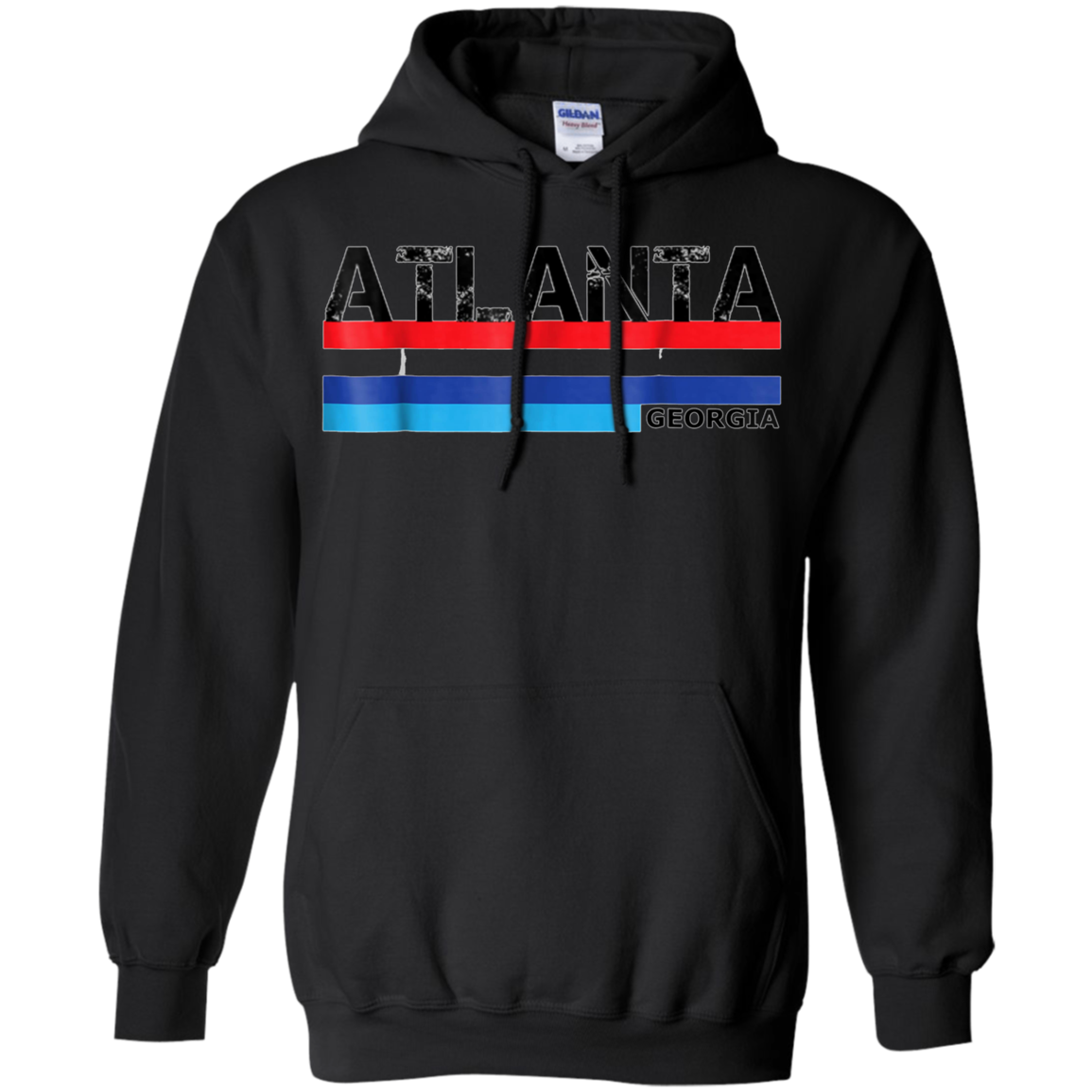 Atlanta, Georgia 1980s Vintage Style USA Colours T Shirt