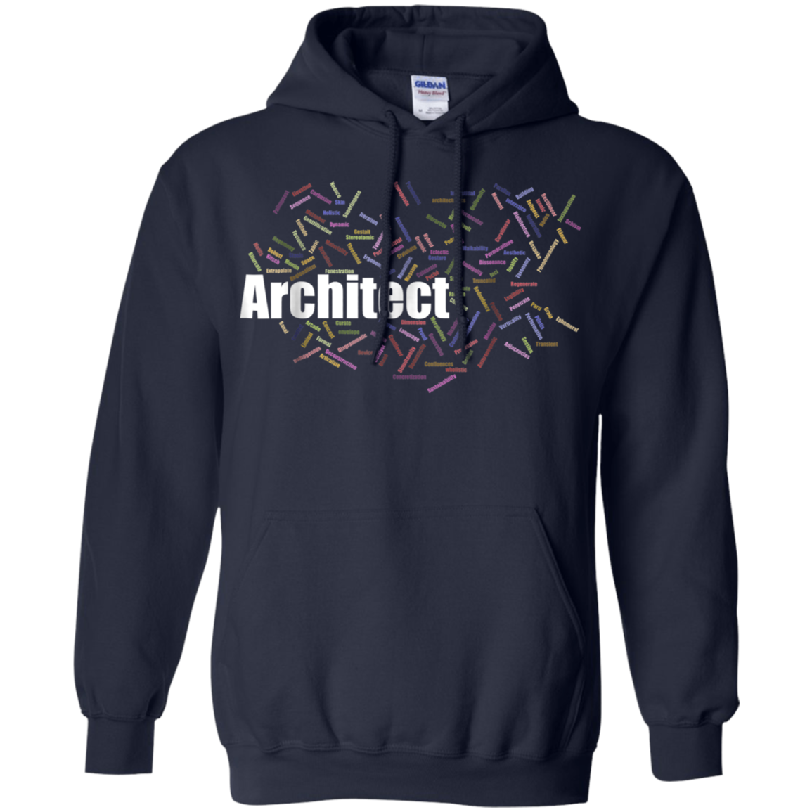 Architect Gift Terms T-Shirt Word Cloud Planner Draftsman
