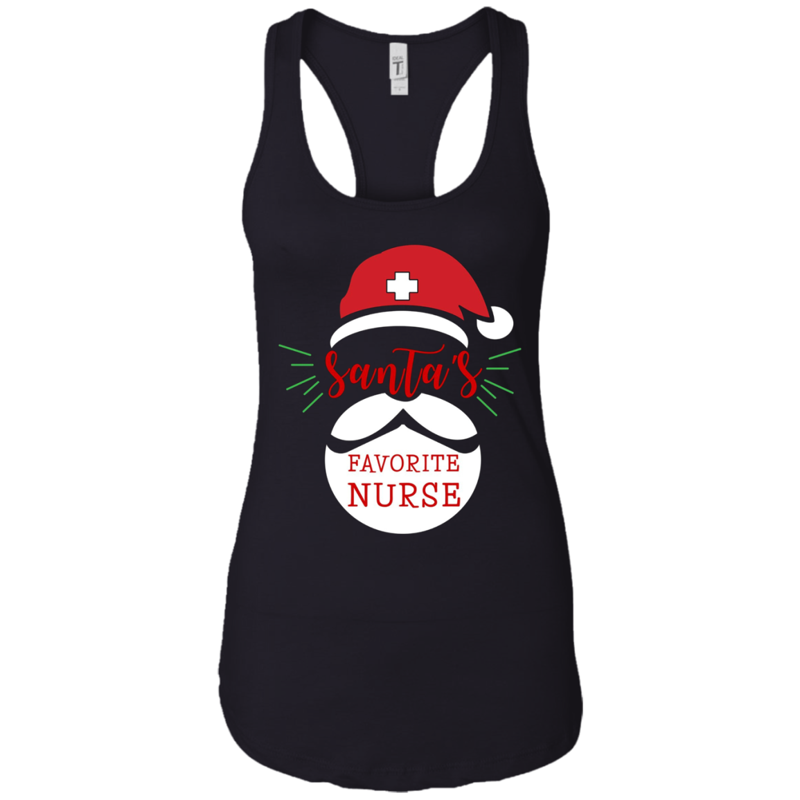 Santa's Favorite Nurse Funny Nurse Christmas T-Shirt