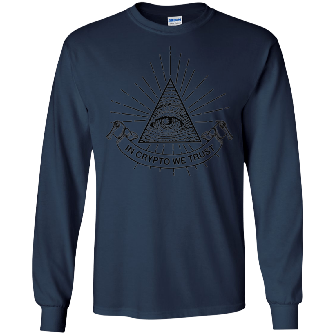 "In Crypto We Trust" Illuminati Cryptocurrency T-shirt