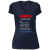 Image of America Patriotic Independence Day Veterans Support T-shirt