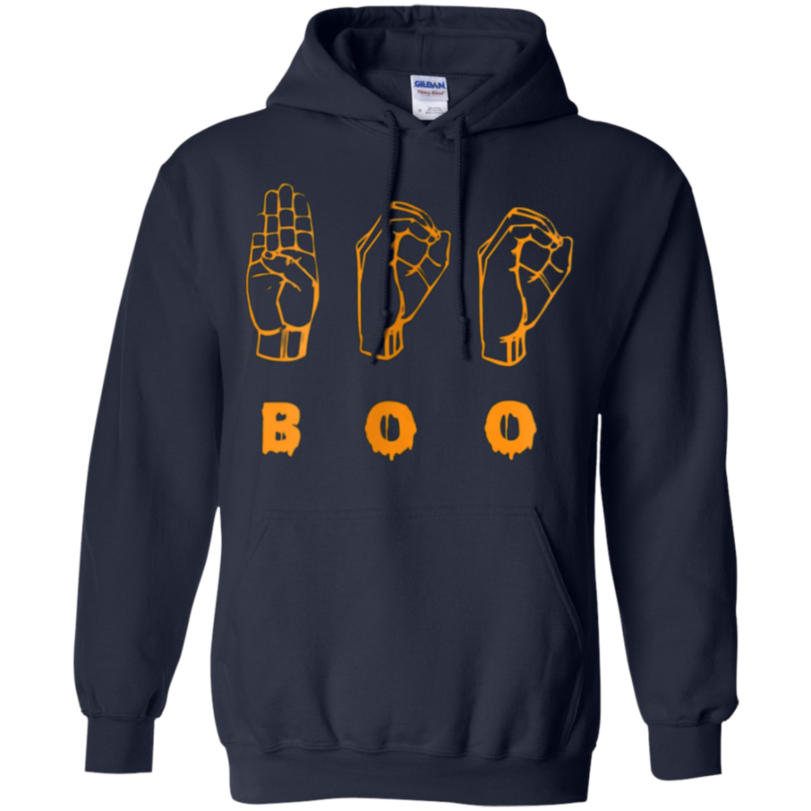 American Sign Language ASL BOO Halloween T-shirt