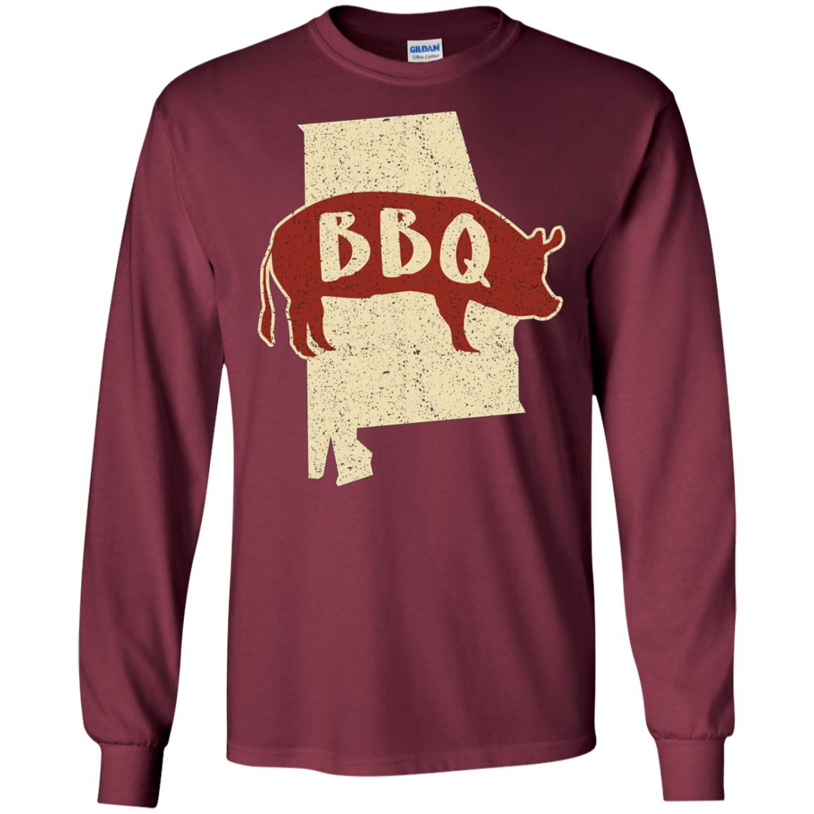Alabama BBQ Sauce Barbecue Chef Shirt : Funny Meat Cook