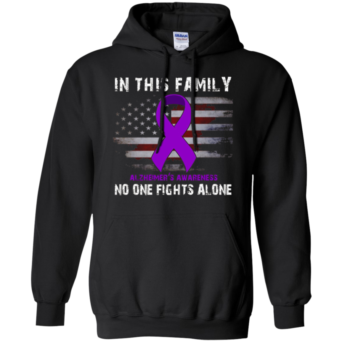 Alzheimer's Awareness Shirt - No One Fights Alone