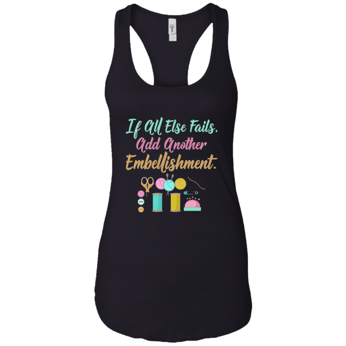 All Else Fails Add Embellishment Scrapbooking Long Sleeve