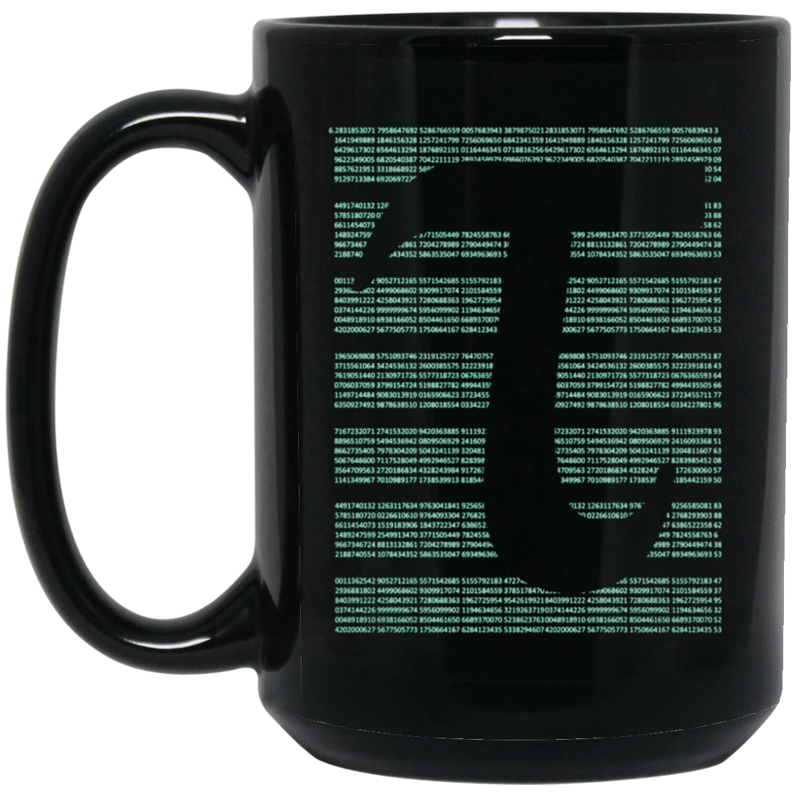 All Tau Number on one Shirt with Tau 2Pi Symbol T-Shirt
