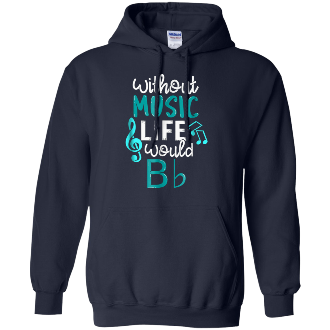 Without Music Life Would B Flat T-Shirt - Funny Music