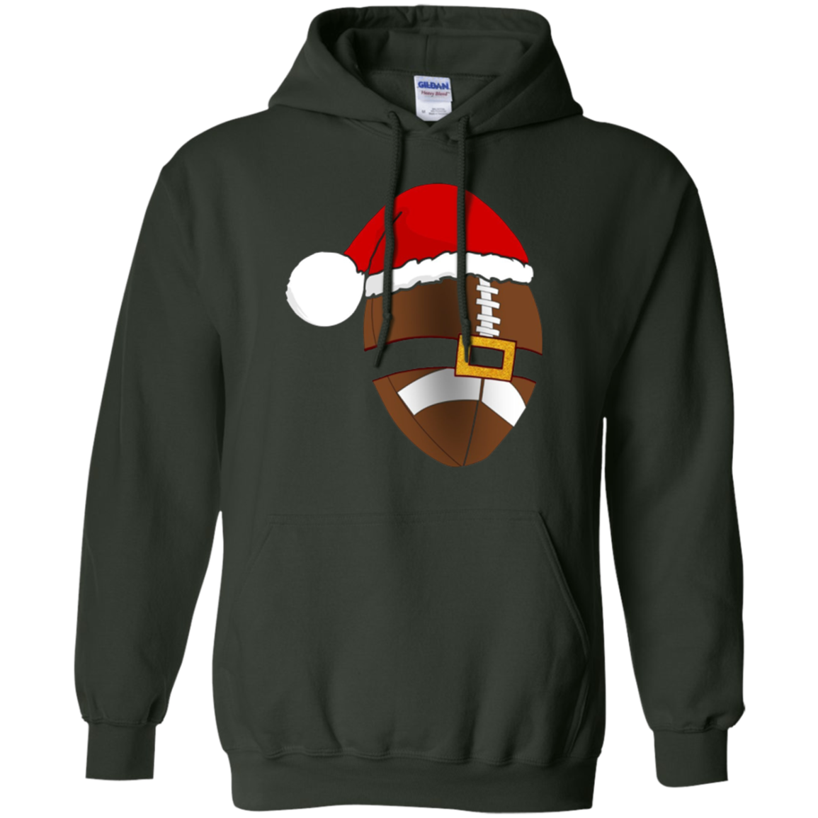 Santa Football Christmas Sports T-Shirt
