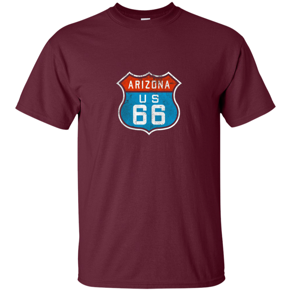 Arizona Route 66. Retro, Vintage, Distressed Grunge Tee