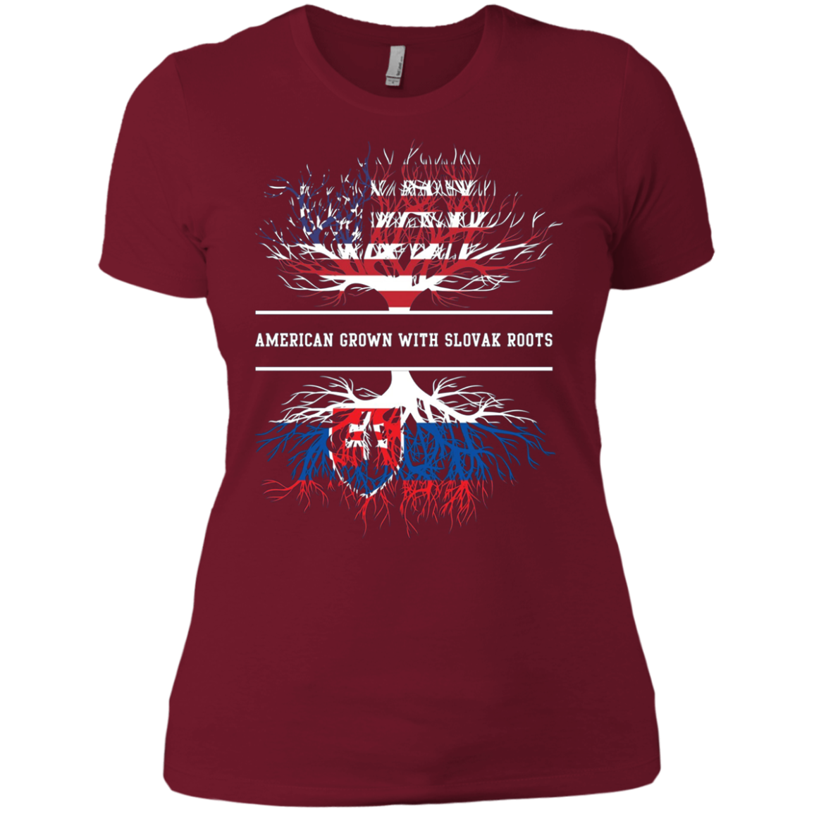 American Grown With Slovak Roots T-Shirt Slovakia Tee