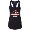Image of Chemise américano-canadienne chemise drapeau feuille d'érable