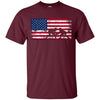 Image of American Flag Wrestling T-shirt Wrestling Gift