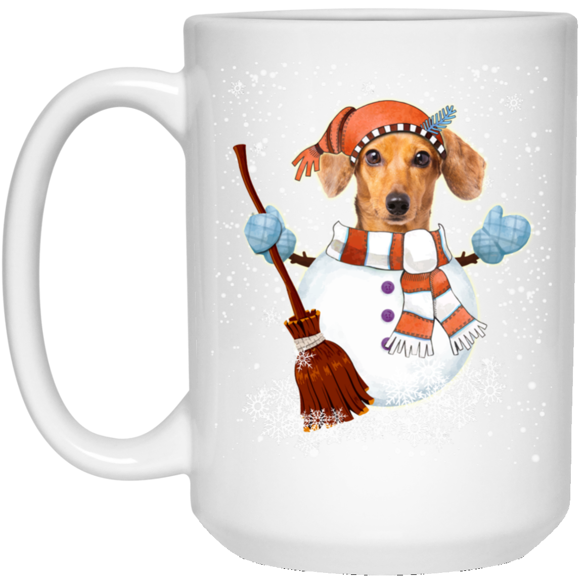 Christmas Snowman Dachshund Funny T-shirt