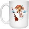 Image of Christmas Snowman Dachshund Funny T-shirt