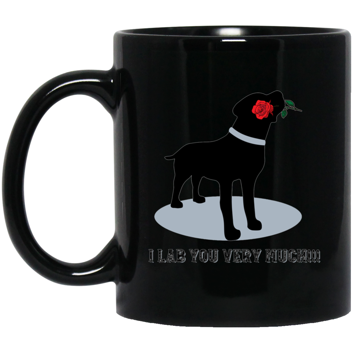 'I Lab You Very Much' Valentine's Day Black Labrador Shirt
