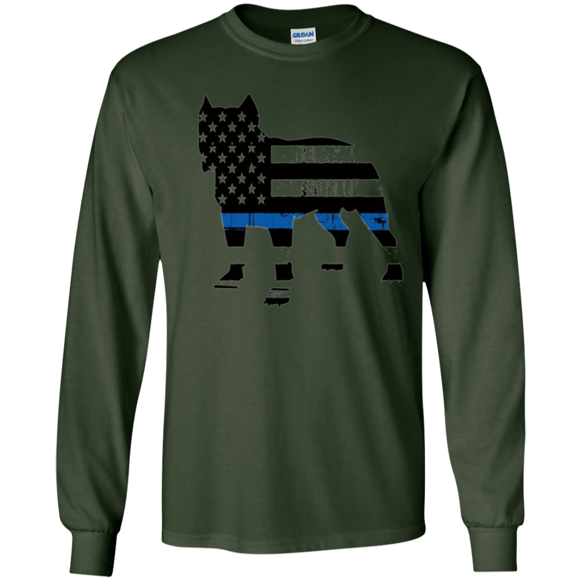 American Flag Pitbull T-Shirt