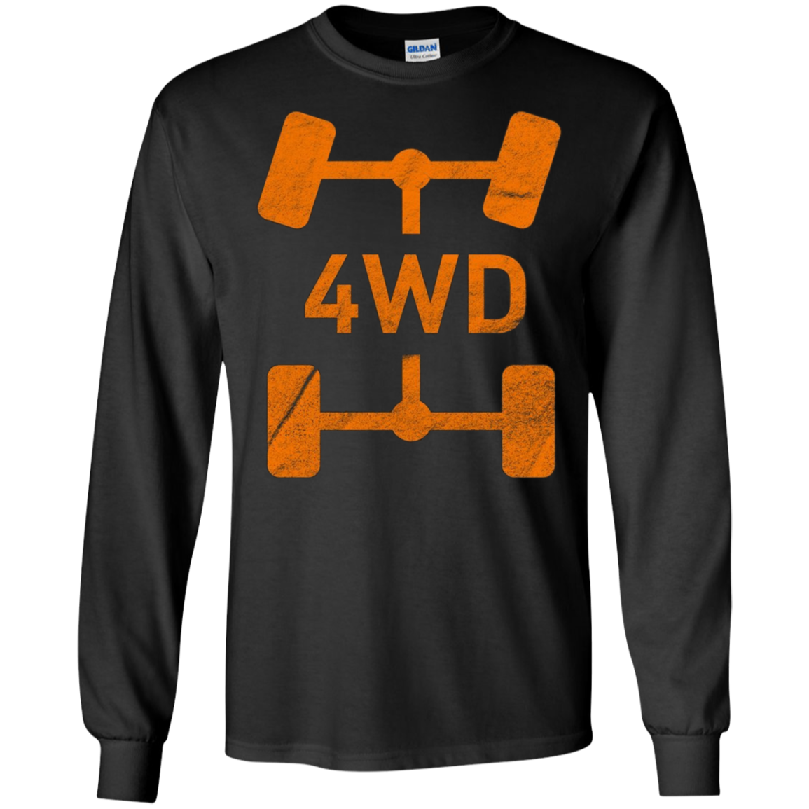 4WD Retro Long Sleeve T-Shirt Offroad Overland 4x4